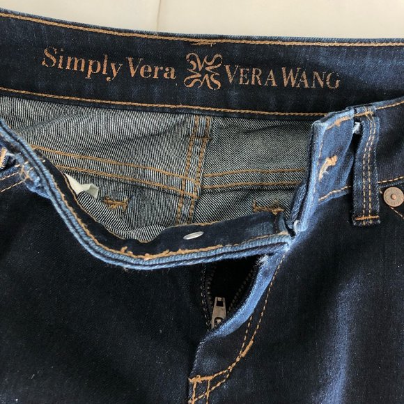 Simply Vera Vera Wang Blue Capris Size 6P - Picture 7 of 8